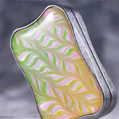Flower Season pastel flowing-pattern metal fidget slider variant