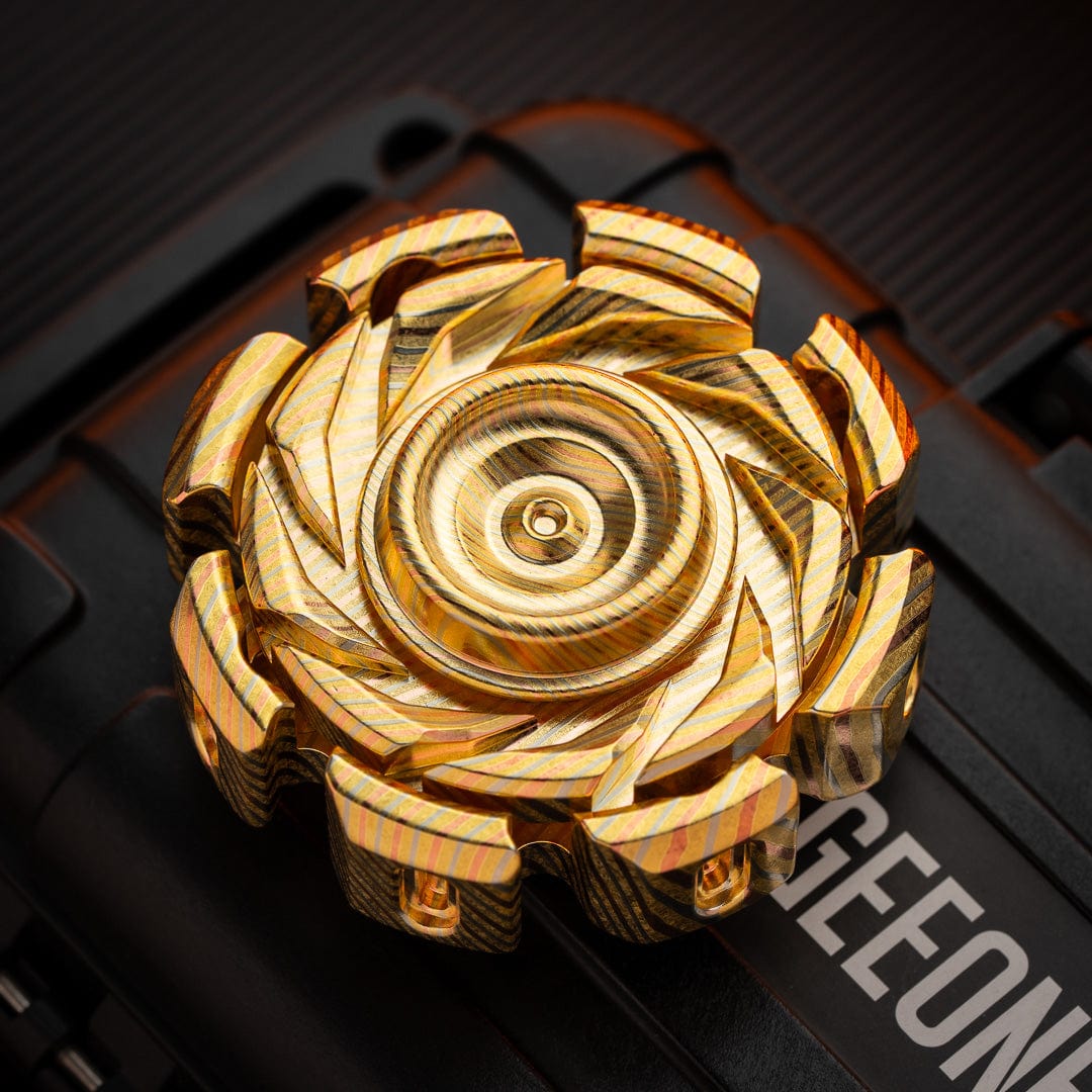 Hand Spinner – T-MAX Lava Turbine S | Titanium Zirconium Brass Copper Stainless Steel