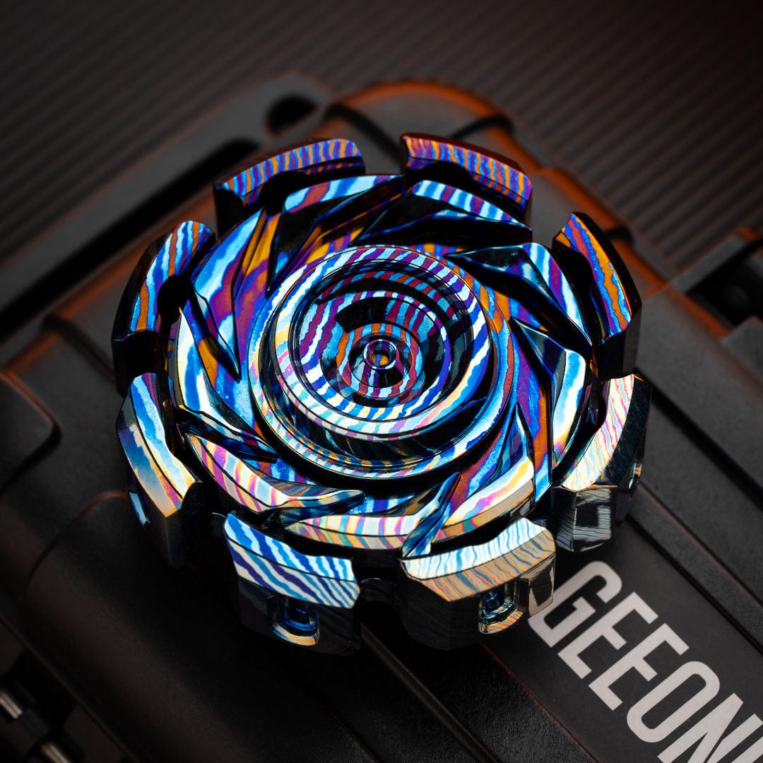 Hand Spinner – T-MAX Lava Turbine S | Titanium Zirconium Brass Copper Stainless Steel