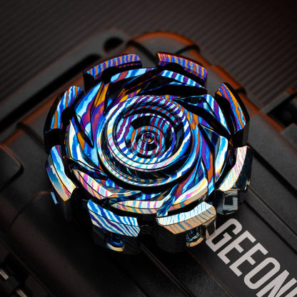 Hand Spinner – T-MAX Lava Turbine S | Titanium Zirconium Brass Copper Stainless Steel