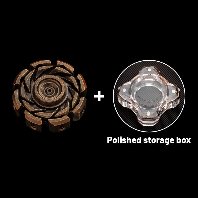 Hand Spinner – T-MAX Lava Turbine S | Titanium Zirconium Brass Copper Stainless Steel