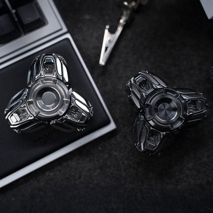 EDC Spinner – Tier-I Jing Xian Open Armor | Titanium Zirconium Precision Gyro Fidget Spinner