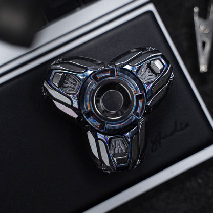 EDC Spinner – Tier-I Jing Xian Open Armor | Titanium Zirconium Precision Gyro Fidget Spinner