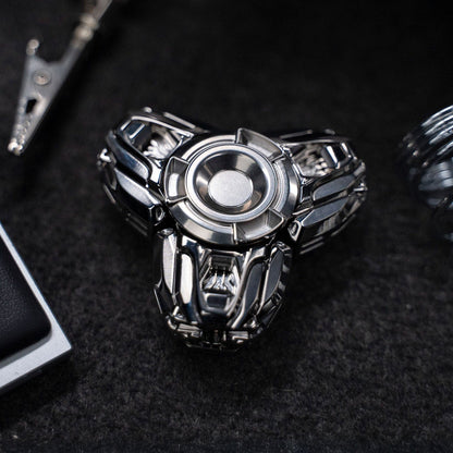EDC Spinner – Tier-I Jing Xian Open Armor | Titanium Zirconium Precision Gyro Fidget Spinner