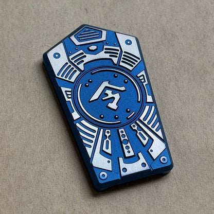 Mechanical Slider – Tier-I General's Mandate | Titanium Zirconium EDC Push Slider