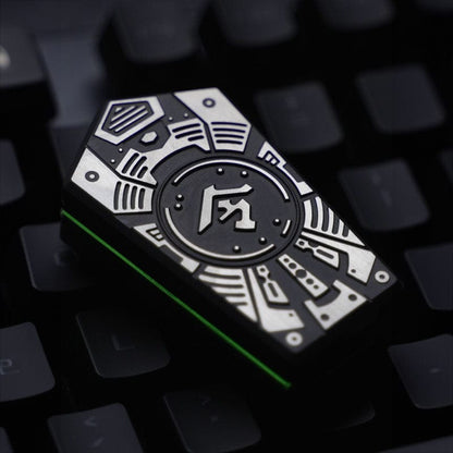 Mechanical Slider – Tier-I General's Mandate | Titanium Zirconium EDC Push Slider
