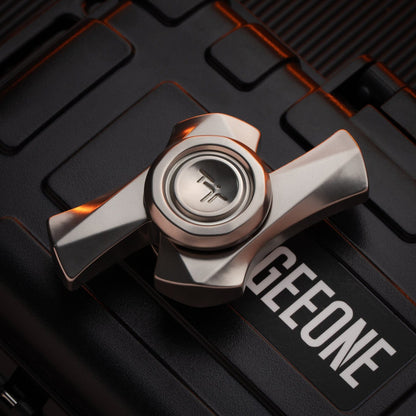 Fidget Spinner – TJR Thunder | Titanium Porcelain Washed Blasted Blue EDC Spinner