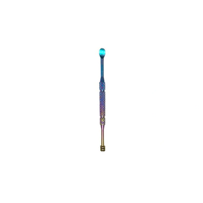 Patterned Titanium Toothpick & Ear Pick: single splatter ear pick on white (gallery view 11).