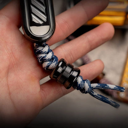 EDC Bead – WANWU Drums Lanyard Bead | Stainless Steel Titanium Zirconium PEI Paracord Bead