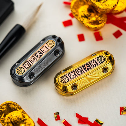 Push Slider – WANWU Popping Cyber Jiaotu | Dama Steel EDC Fidget Slider