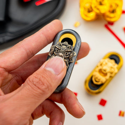 Push Slider – WANWU Popping Cyber Jiaotu | Dama Steel EDC Fidget Slider