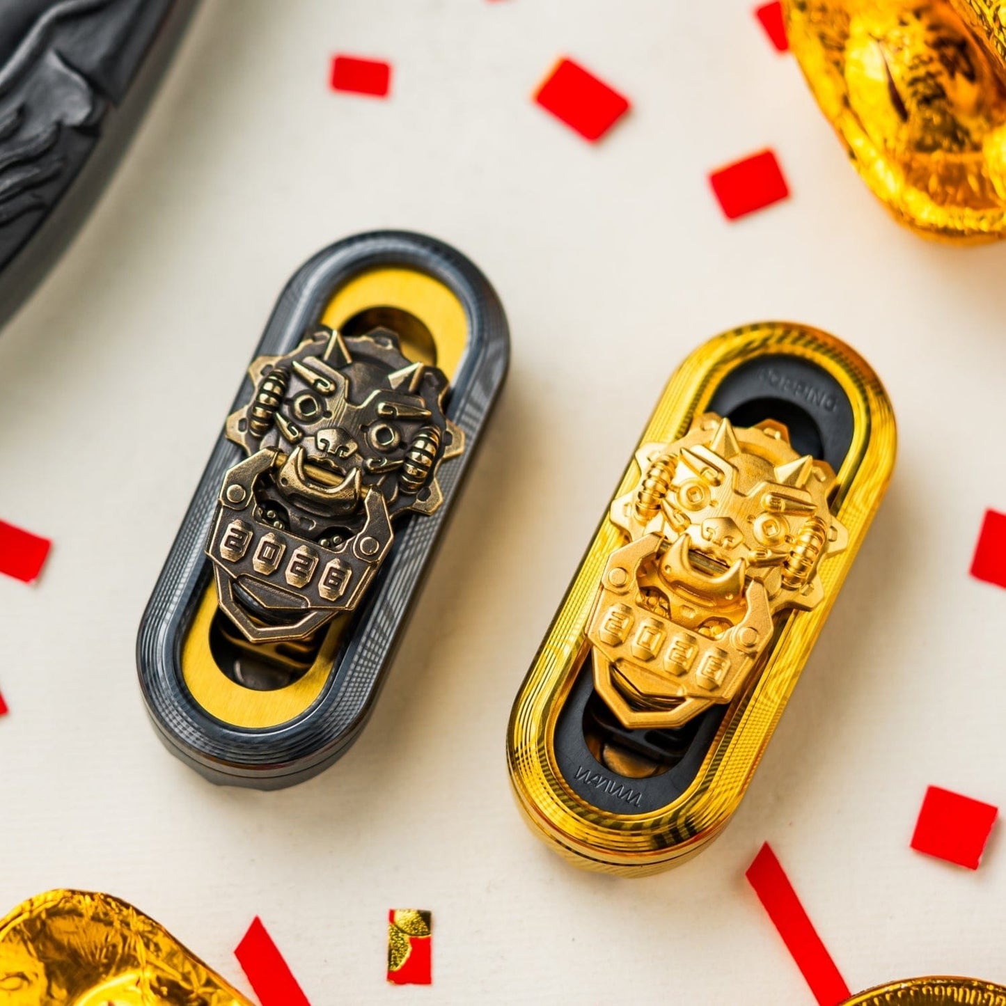 Push Slider – WANWU Popping Cyber Jiaotu | Dama Steel EDC Fidget Slider