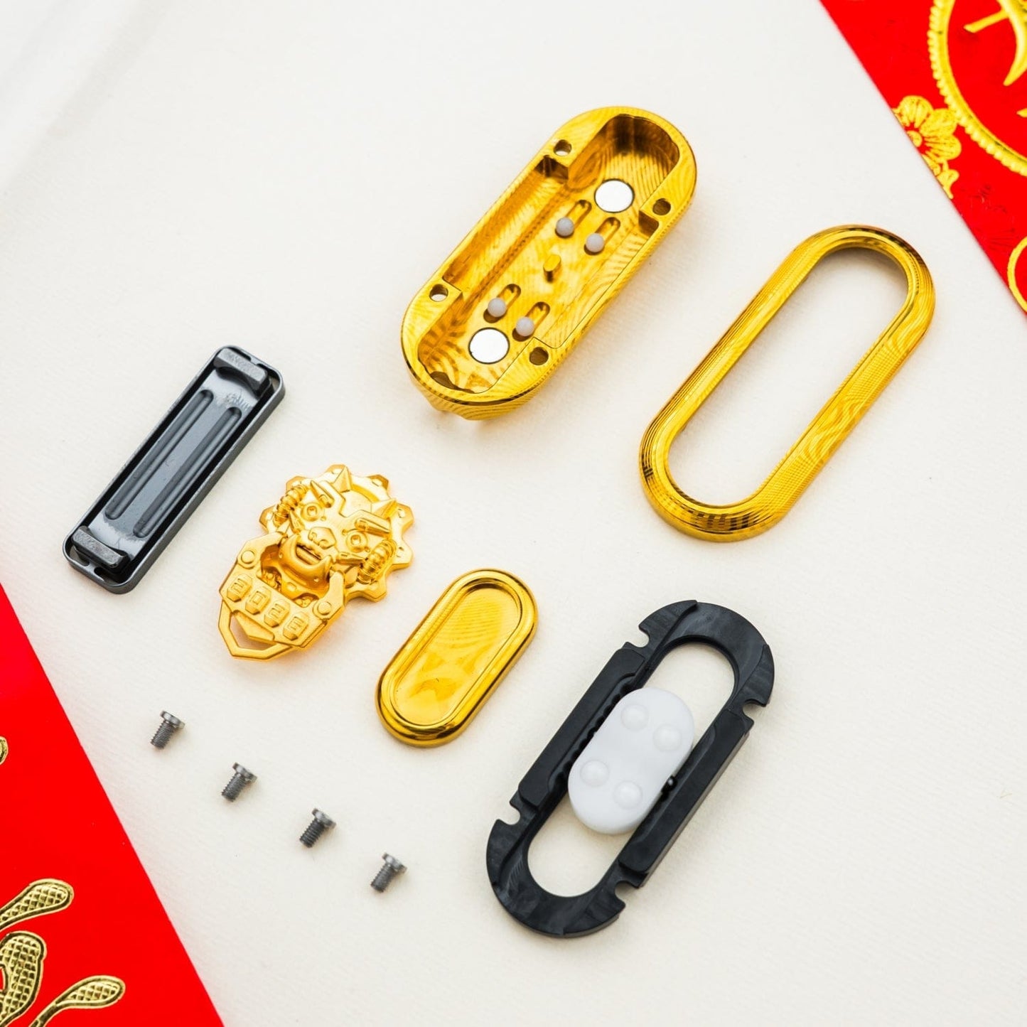 Push Slider – WANWU Popping Cyber Jiaotu | Dama Steel EDC Fidget Slider