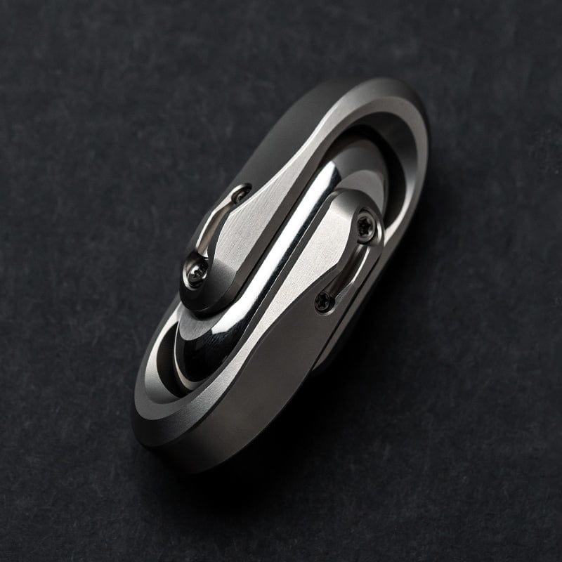 Mechanical Slider – WANWU Escaped | Titanium Zirconium Ultem PEI Mokume EDC Push Slider