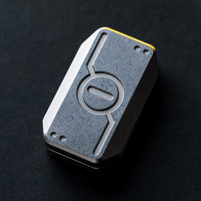 Fidget Slider EDC – WANWU Subspace | Titanium Zirconium Stainless Steel Ice Crystal Push Slider