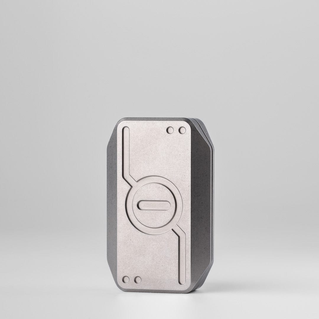 Fidget Slider EDC – WANWU Subspace | Titanium Zirconium Stainless Steel Ice Crystal Push Slider