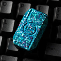 Ice crystal Titanium-blue