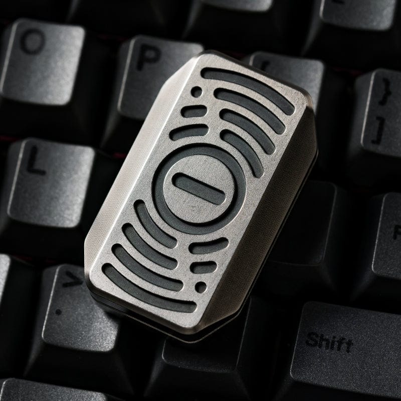 Fidget Slider EDC – WANWU Subspace | Titanium Zirconium Stainless Steel Ice Crystal Push Slider