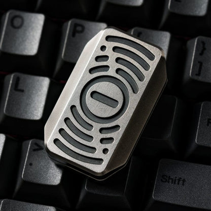 Fidget Slider EDC – WANWU Subspace | Titanium Zirconium Stainless Steel Ice Crystal Push Slider
