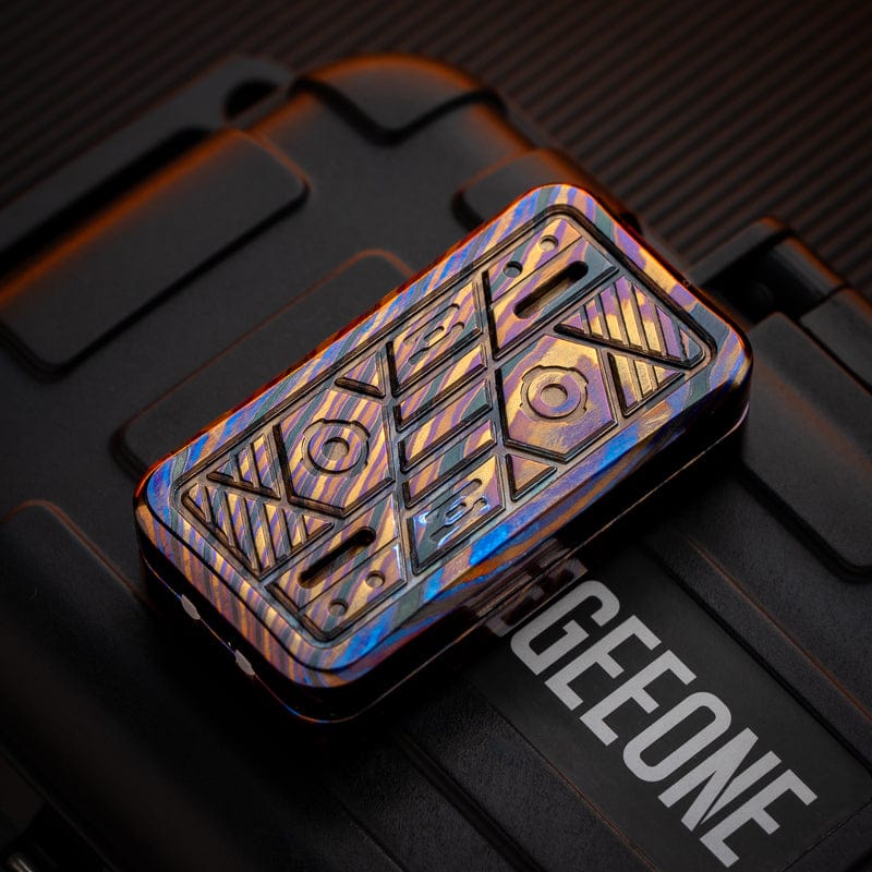 Mechanical Slider – Creation EDC | Ultem PEI Titanium Stainless Steel Zirconium Zircuti Push Slider