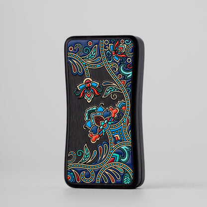 Mechanical Slider – Wood Flower Flower Slider Rectangular | Rosewood Ebony Bloodwood EDC