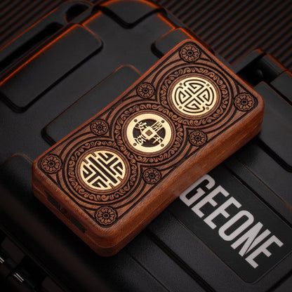 Mechanical Slider – Wood Flower Flower Slider Rectangular | Rosewood Ebony Bloodwood EDC