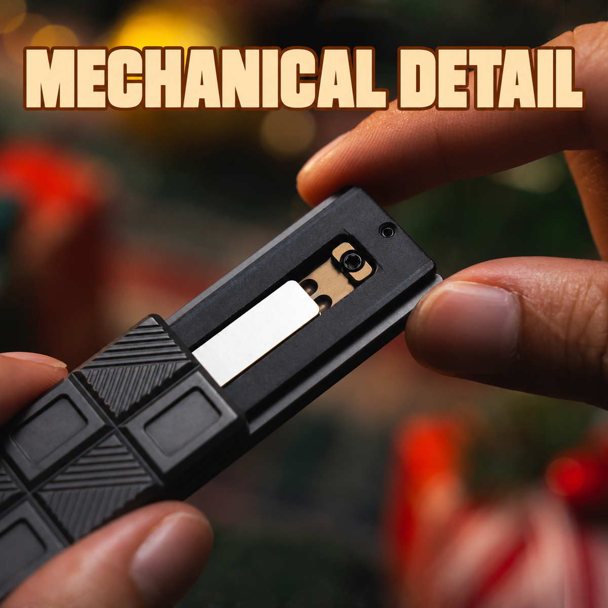 01EDC Chocolate Wafer 2.0 Aluminum-Alloy Mechanical Fidget Slider — source model overview 3; one selected configuration