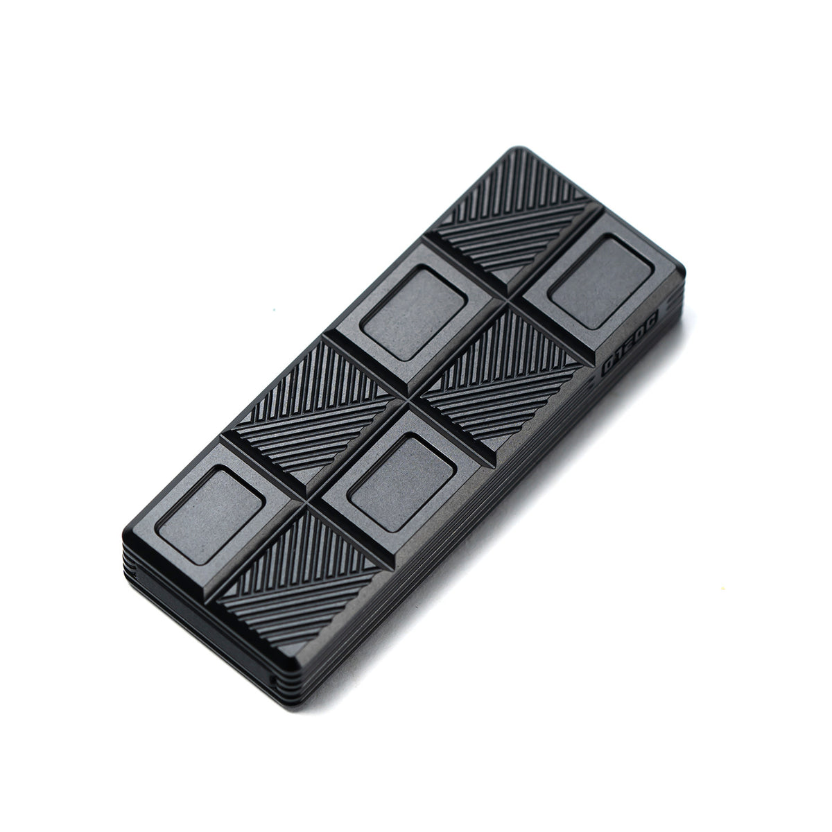01EDC Chocolate Wafer 2.0 Aluminum-Alloy Mechanical Fidget Slider — product overview