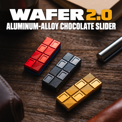 01EDC Chocolate Wafer 2.0 Aluminum-Alloy Mechanical Fidget Slider — source model overview 2; one selected configuration