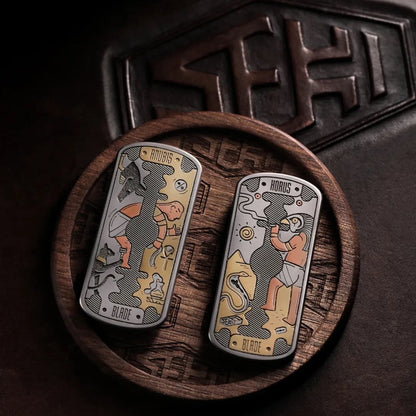 SEKI × OneBean Pharaoh's Persistence Mechanical Fidget Slider with Egyptian Artwork — source model overview 1; one selected configuration
