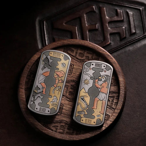 SEKI × OneBean Pharaoh's Persistence Mechanical Fidget Slider with Egyptian Artwork — source model overview 1; one selected configuration