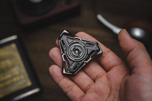 Zeus Project Hades Three-Arm Opening-Armor Fidget Spinner — Polished Zirconium Alloy