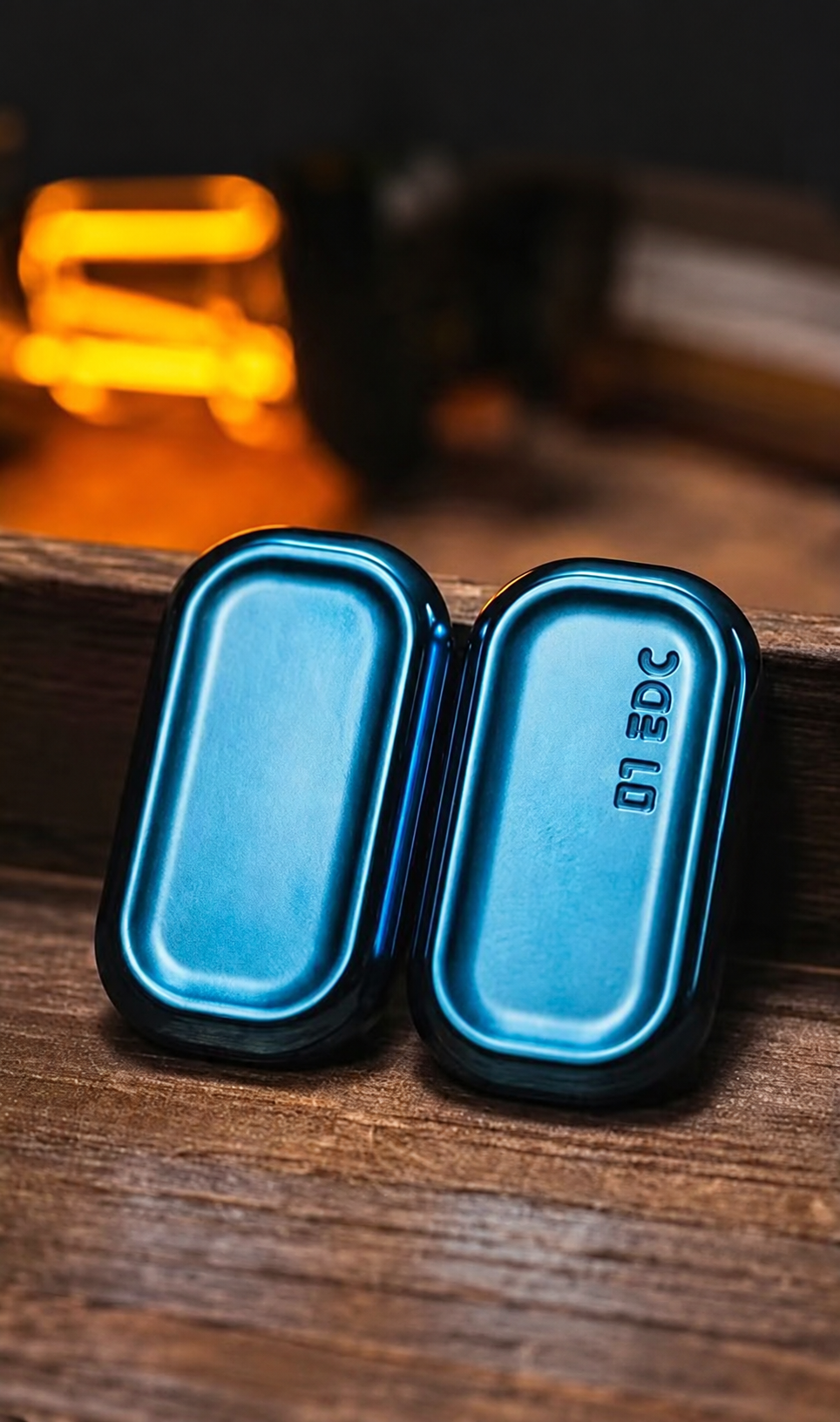 01EDC No.12 Recessed Zirconium Replacement Outer Shell Set — Ice Blue Zirconium