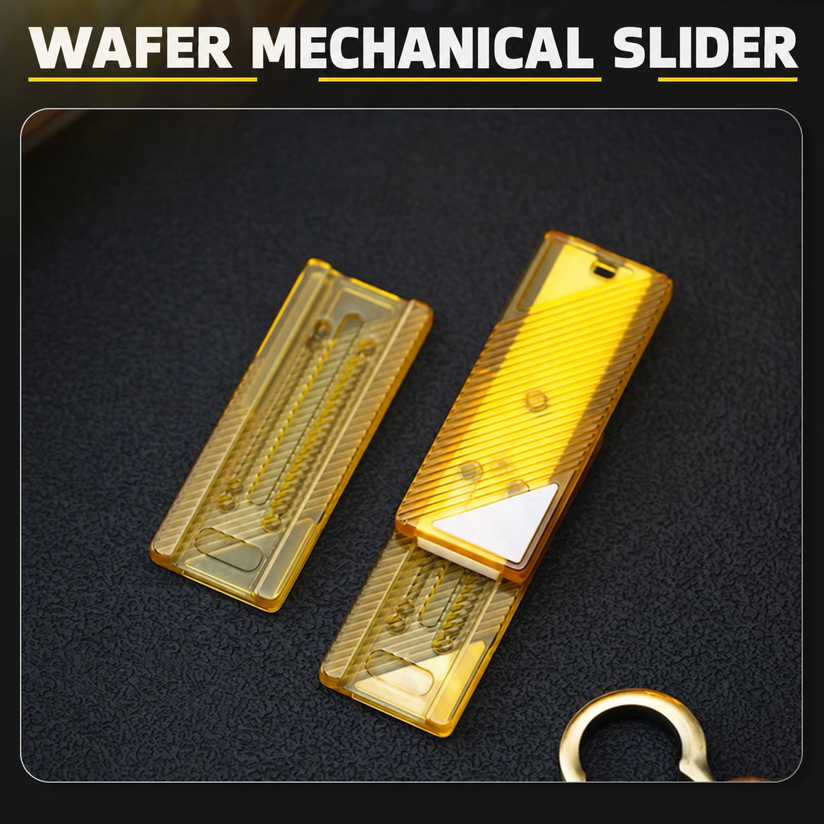 01EDC Wafer PEI Mechanical Fidget Slider with Pink Shell Inlay — source model overview 5; one selected configuration