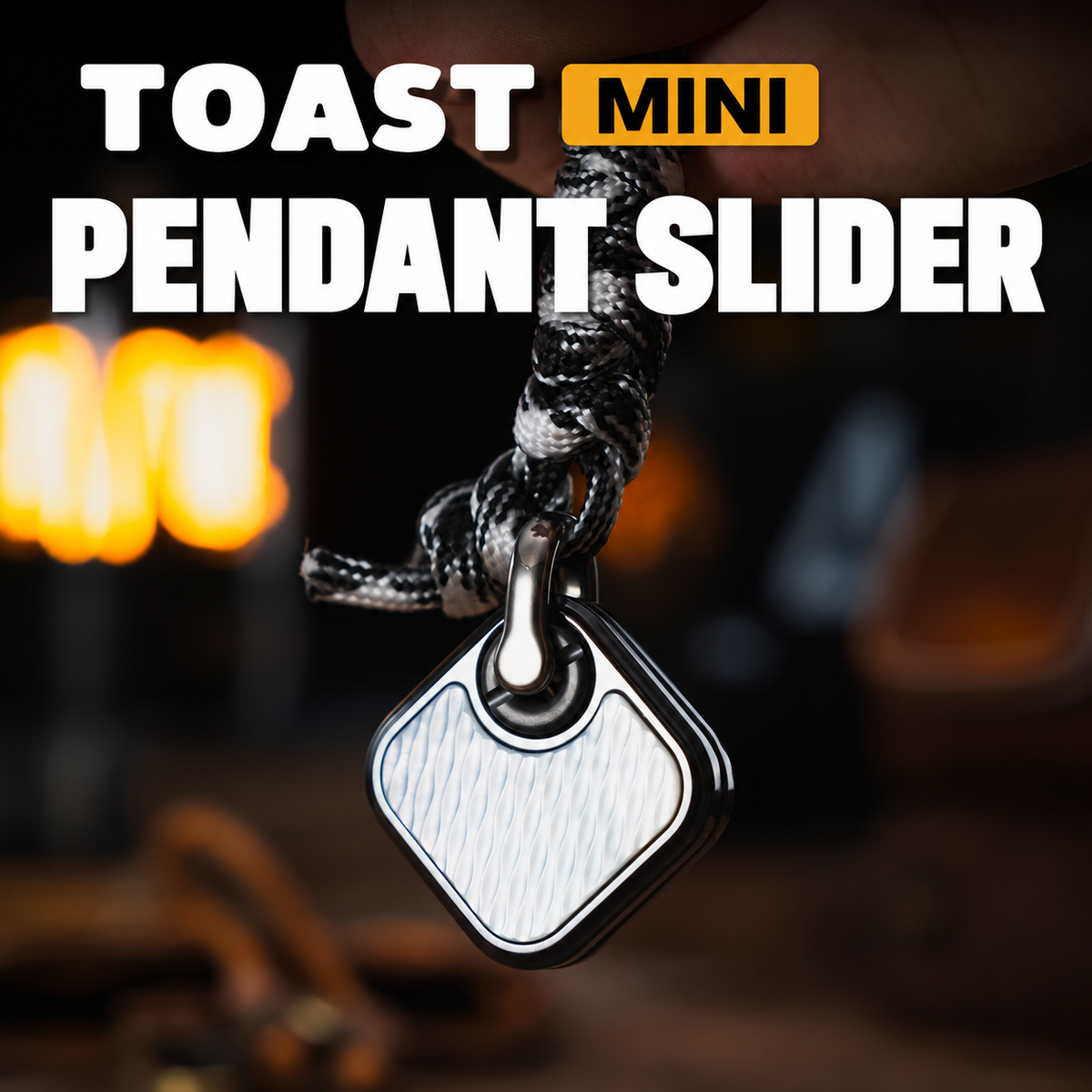 01EDC Toast Mini Mechanical Pendant Slider with Textured Inlay Options — source model overview 1; one selected configuration