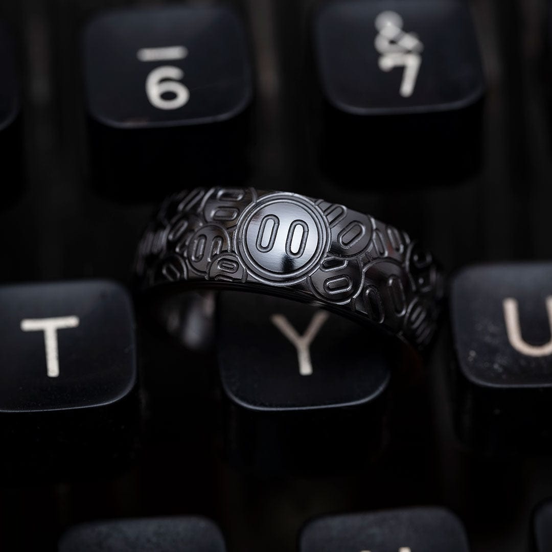 Paracord Bead – YEDC Pig Ring | Mokuti Damasteel Zirconium EDC Fidget Ring