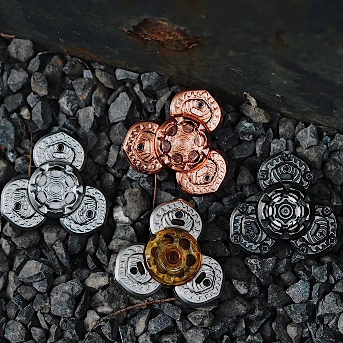 Push Slider – Yolo Studio MONIBAO | Stainless Steel Titanium Zirconium PEI Fidget Slider EDC