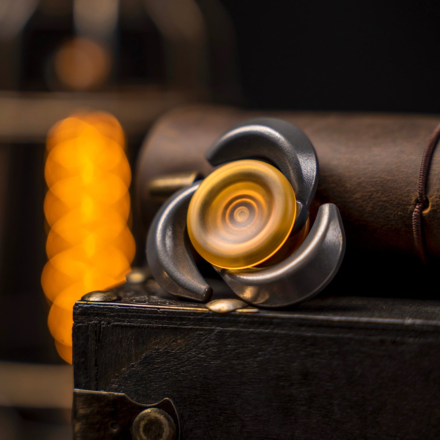 Fidget Slider – ZACLAB Rotten Banana | Stainless Steel Ultem PEI Push Slider EDC