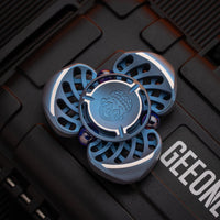 Titanium blue+ zirconium purple beads